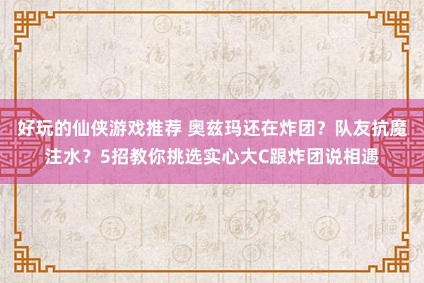 好玩的仙侠游戏推荐 奥兹玛还在炸团？队友抗魔注水？5招教你挑选实心大C跟炸团说相遇